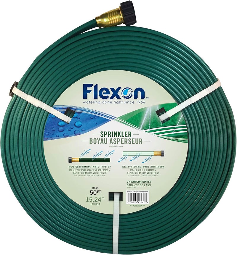 Flexon 25-Foot Three Tube Sprinkler Hose - Ideal for Efficient Watering - Image 1